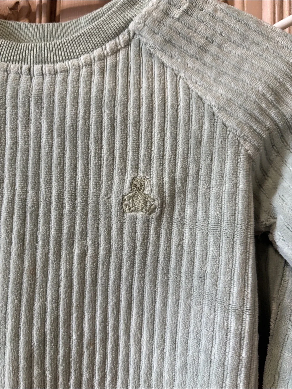 GAP Kids Ribbed Sweatshirt & Pants Set - Sage Green